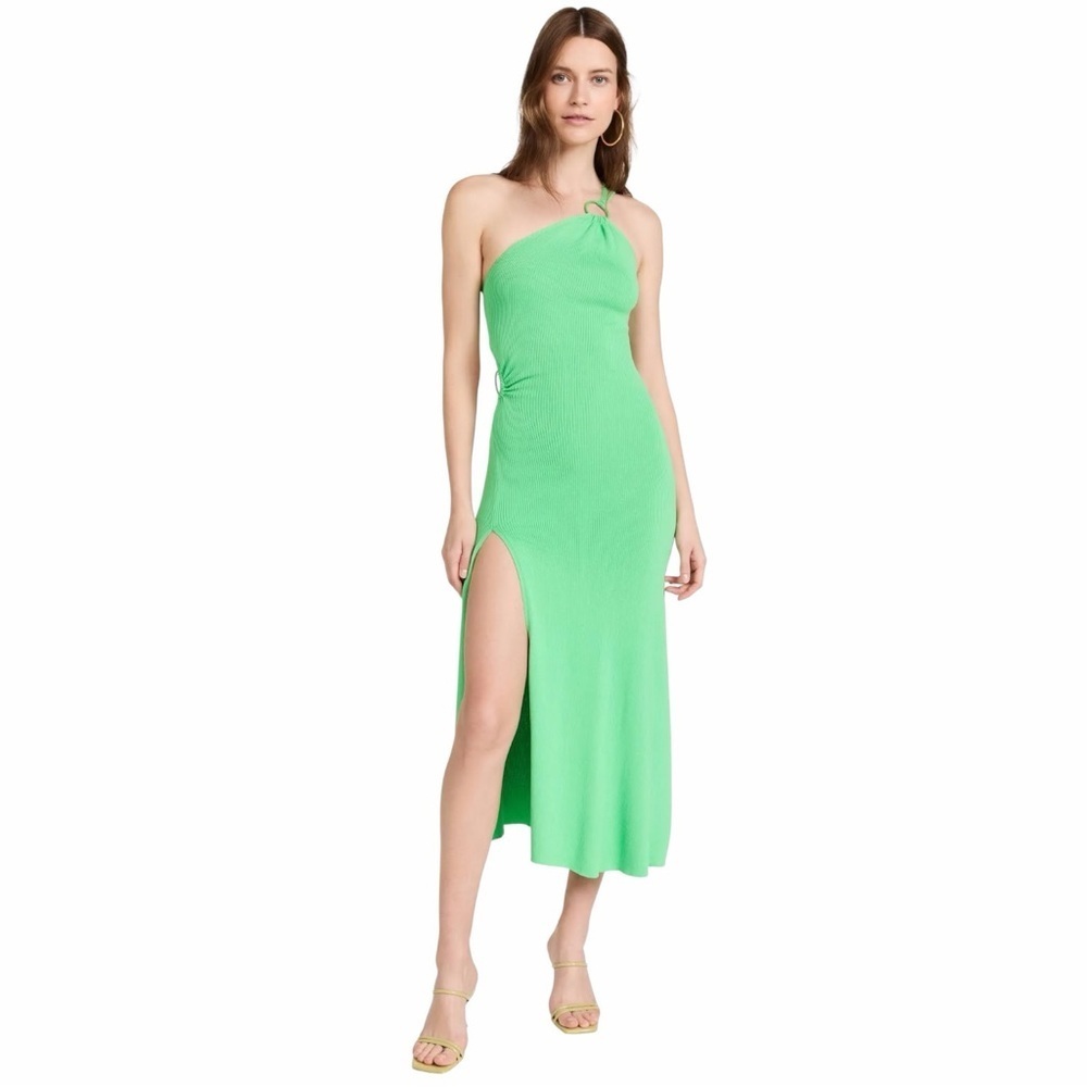 For Love & Lemons Green Keisha Midi Dress Womans XL